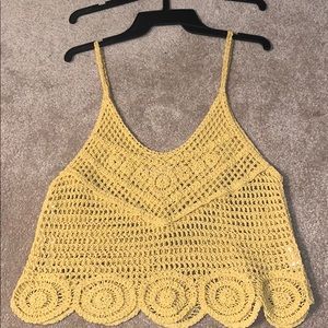 Altar’d state yellow tank top